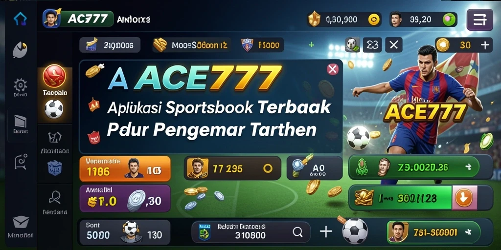 Tampilan gameplay ACE777 yang dinamis dan menarik untuk pengguna Sportsbook.
