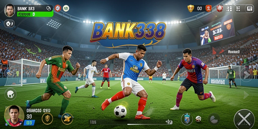 Tampilan gameplay BANK338 yang menegangkan dengan aksi olahraga intens.