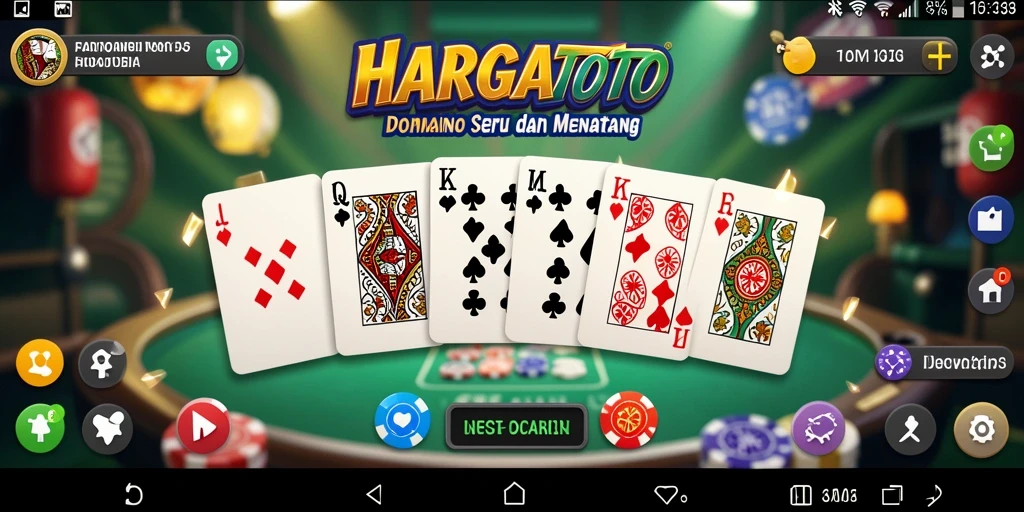 Tampilan gameplay seru HARGATOTO dengan pemain bersaing.