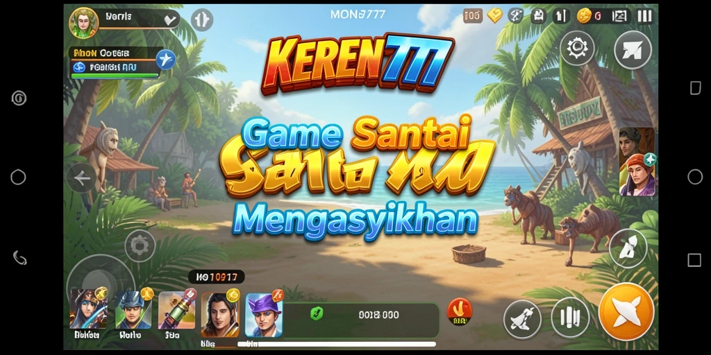 Screenshot KEREN777 menampilkan gameplay yang seru dan interaktif.