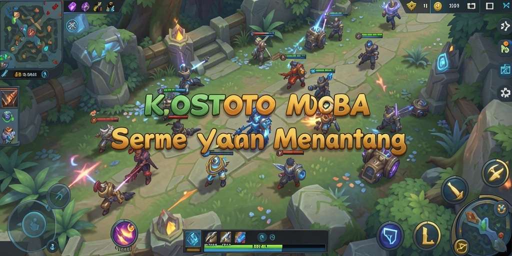 Tampilan gameplay KOSTOTO yang mendebarkan dan penuh aksi.
