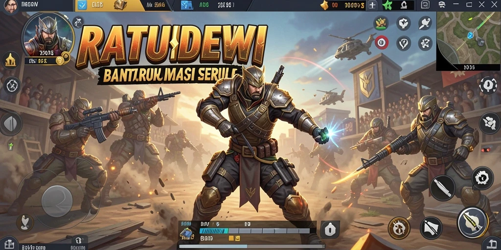Tampilan gameplay seru di RATUDEWI saat bertarung melawan pemain lain.