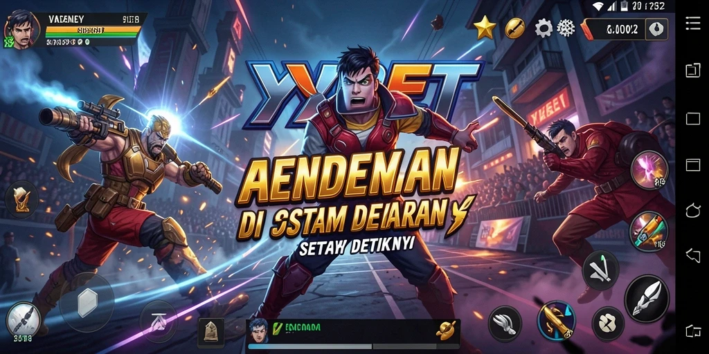 Screenshot utama YYBET menampilkan aksi seru dan gameplay yang menegangkan.