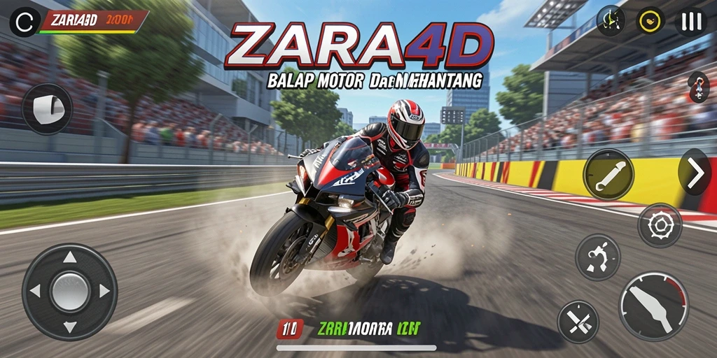 Tampilan aksi balapan motor yang mendebarkan di ZARA4D.